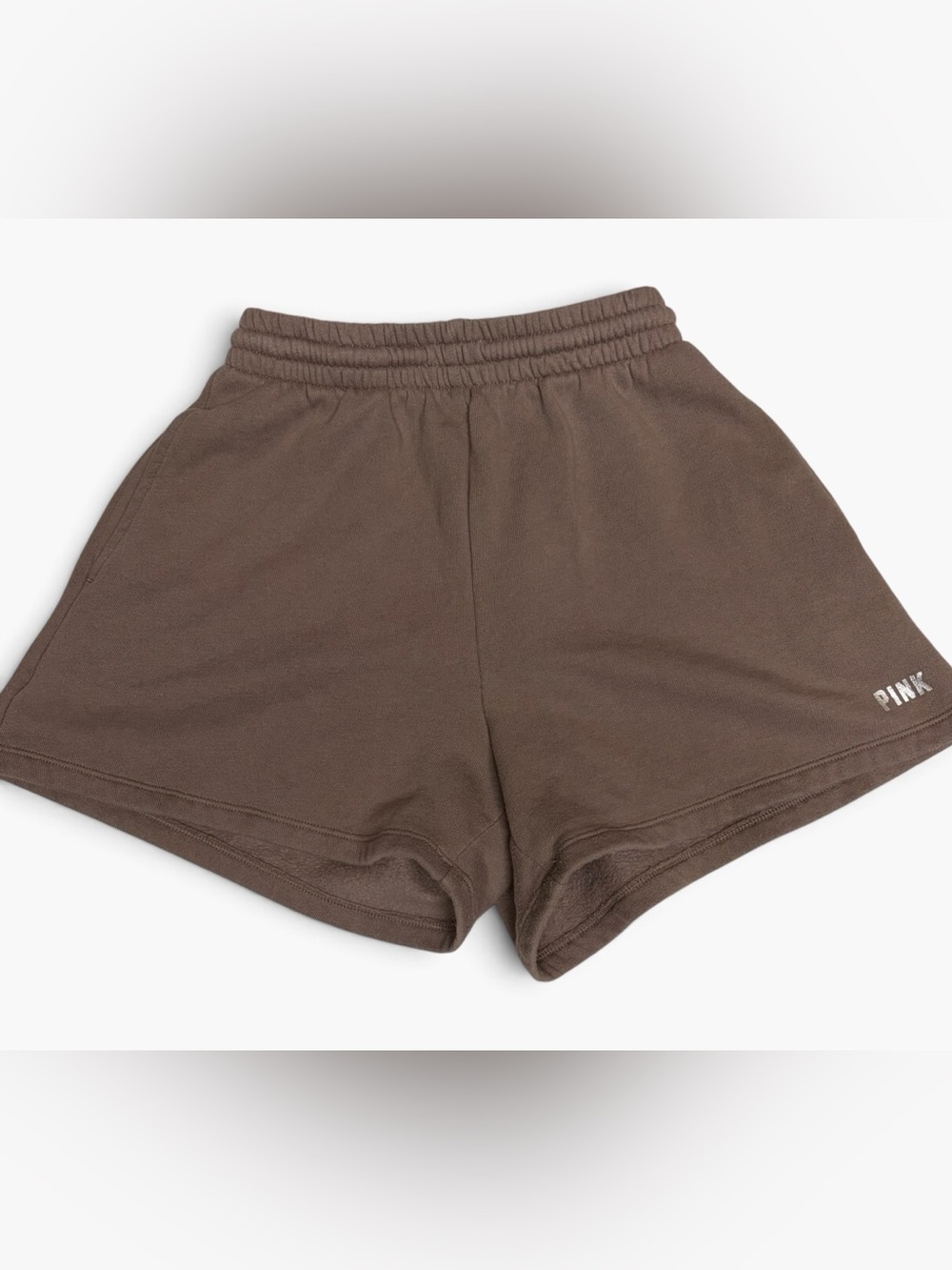 PINK Victoria's Secret Brown Elastic-Waist Athletic Shorts